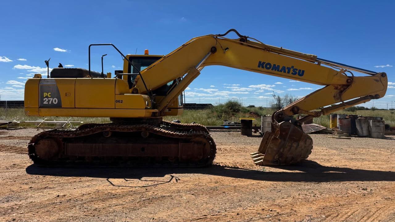 Komatsu PC270 excavator in the Che Lele fleet